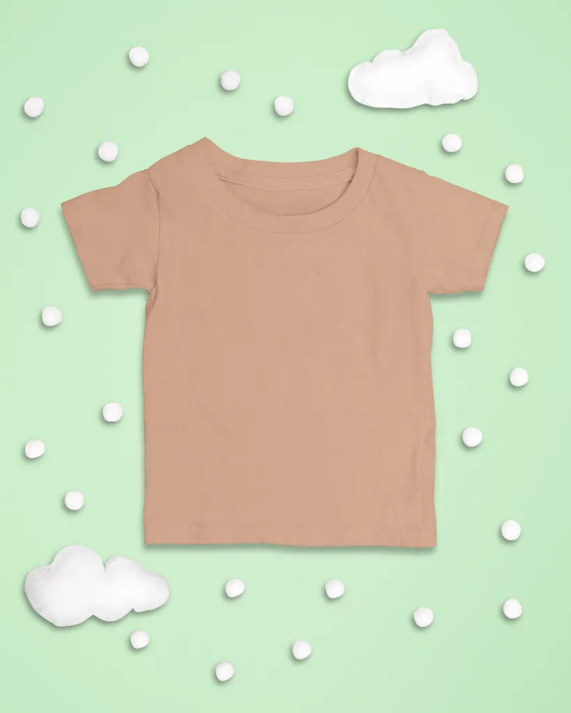 mockup-of-a-baby-s-t-shirt-laid-flat-with-snowy-clouds-as-an-ornament-m1126.webp