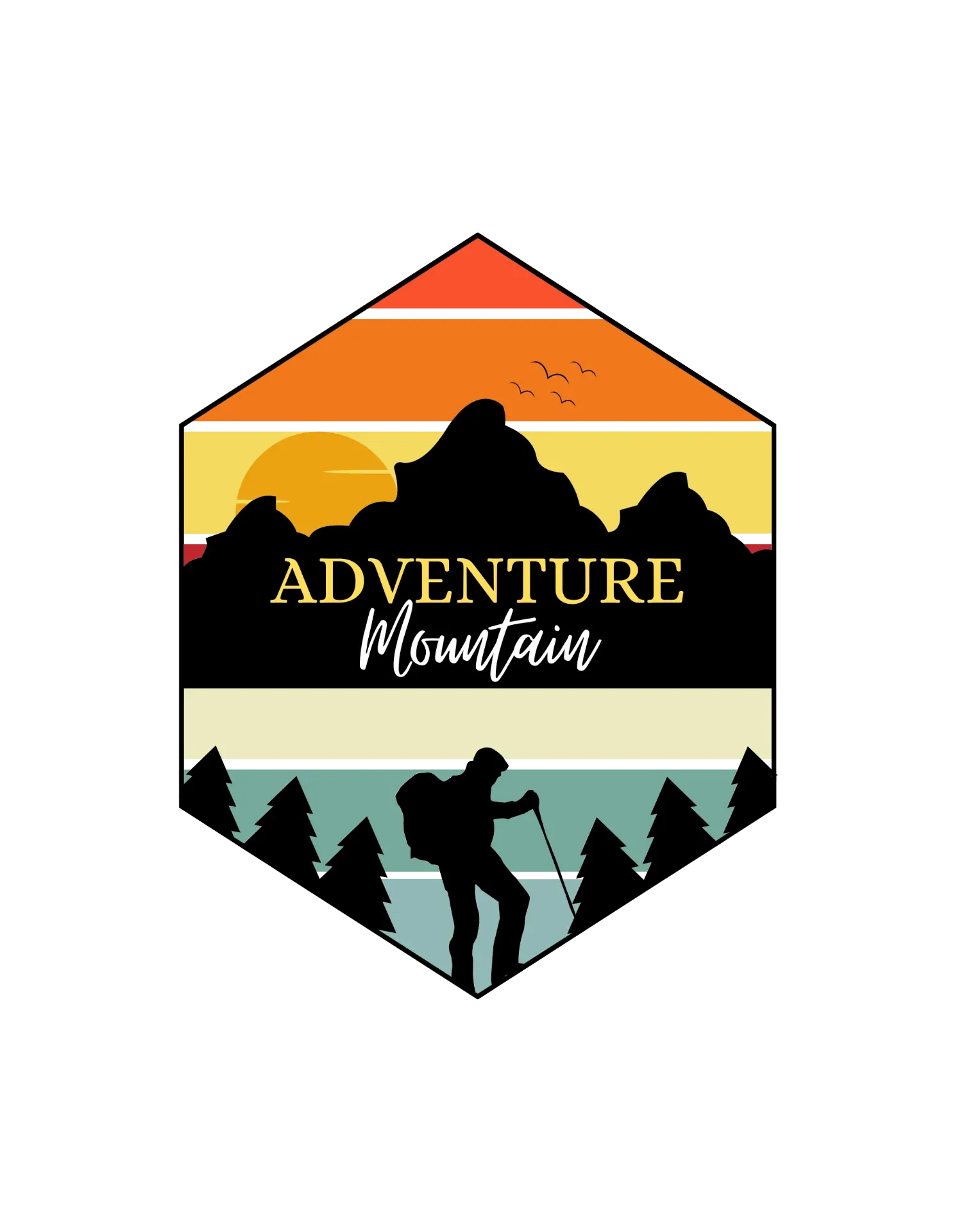 Nature landscape - Adventure Hexagonal